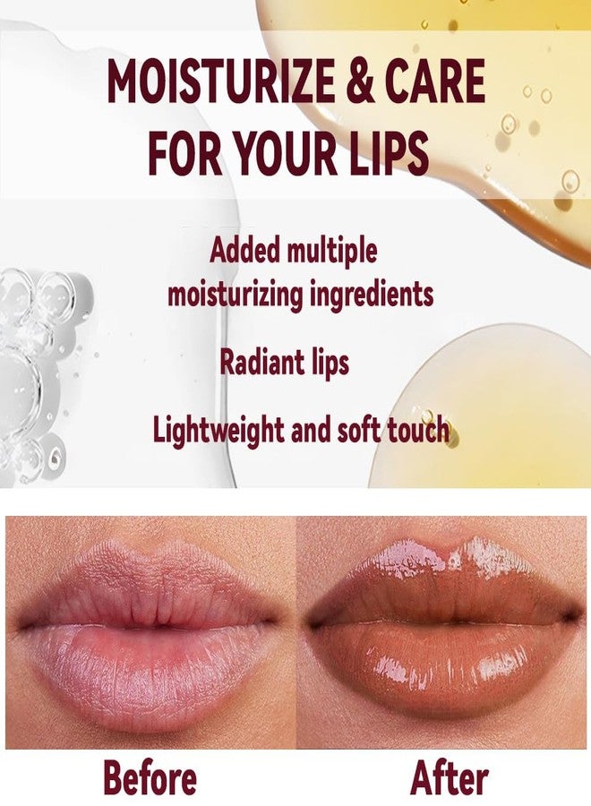 HHLTOH 1Pc Nude Brown Butter Lipstick Tinted Lip Balm, Shine Moisturizing Plumper Lipstick for Women,Natural Nourishing Hydrating Lip Gloss Stain for Dry Lips,Lightweight Lip Liner Care Vegan Makeup - Image 4